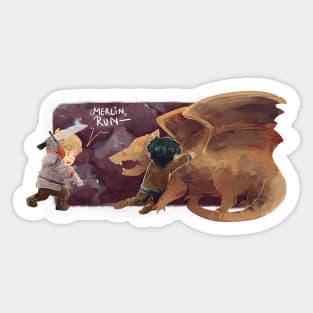 Merlin, Run Sticker